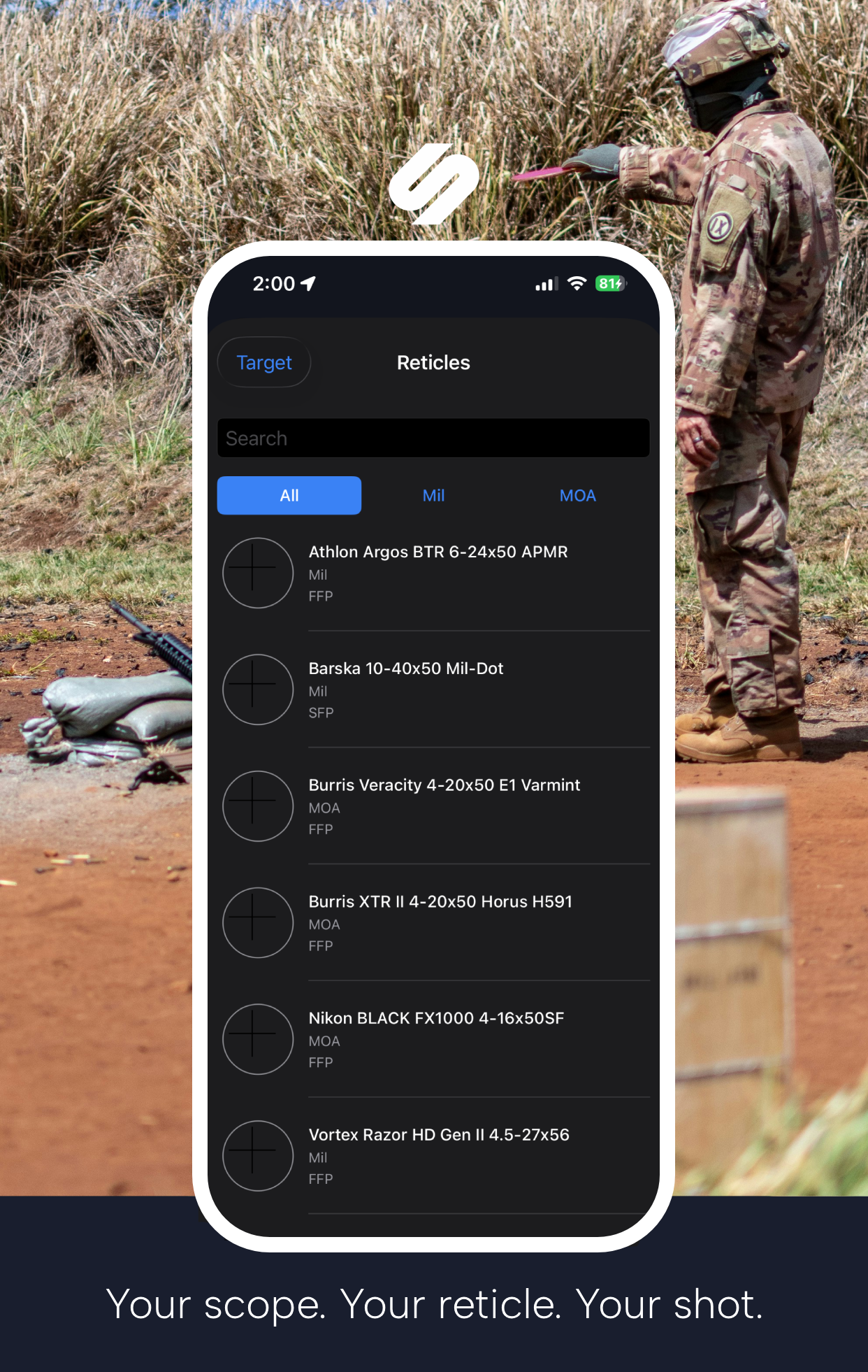 Strelok Pro reticles library